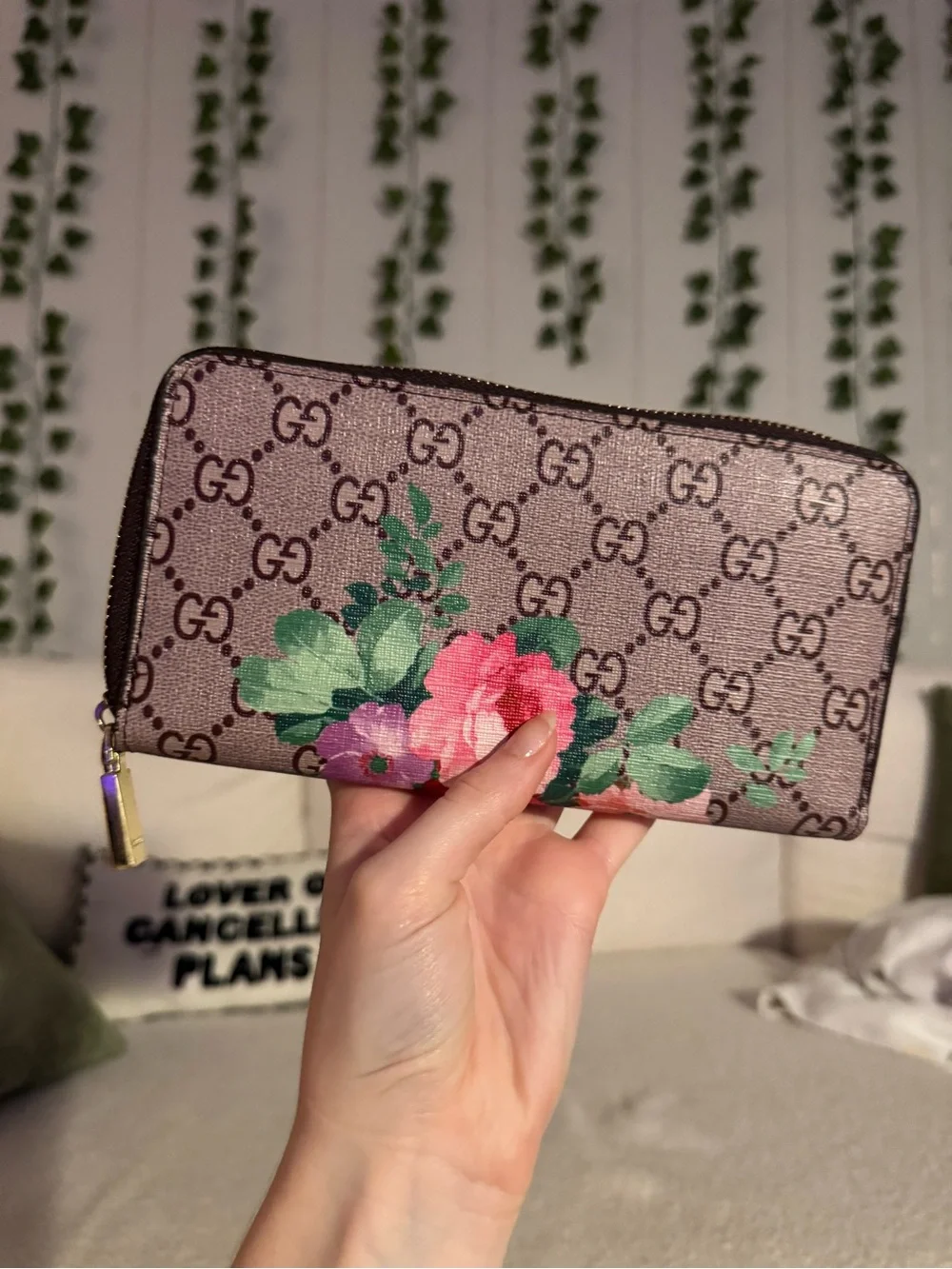Brown Monogram Parrot Zip Wallet